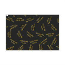 Load image into Gallery viewer, Unity gift wrap papers | Black & Metallic Kwanzaa Inspired Wrapping Paper