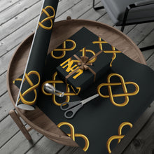 Load image into Gallery viewer, Unity gift wrap papers | Black &amp; Metallic Kwanzaa Inspired Wrapping Paper
